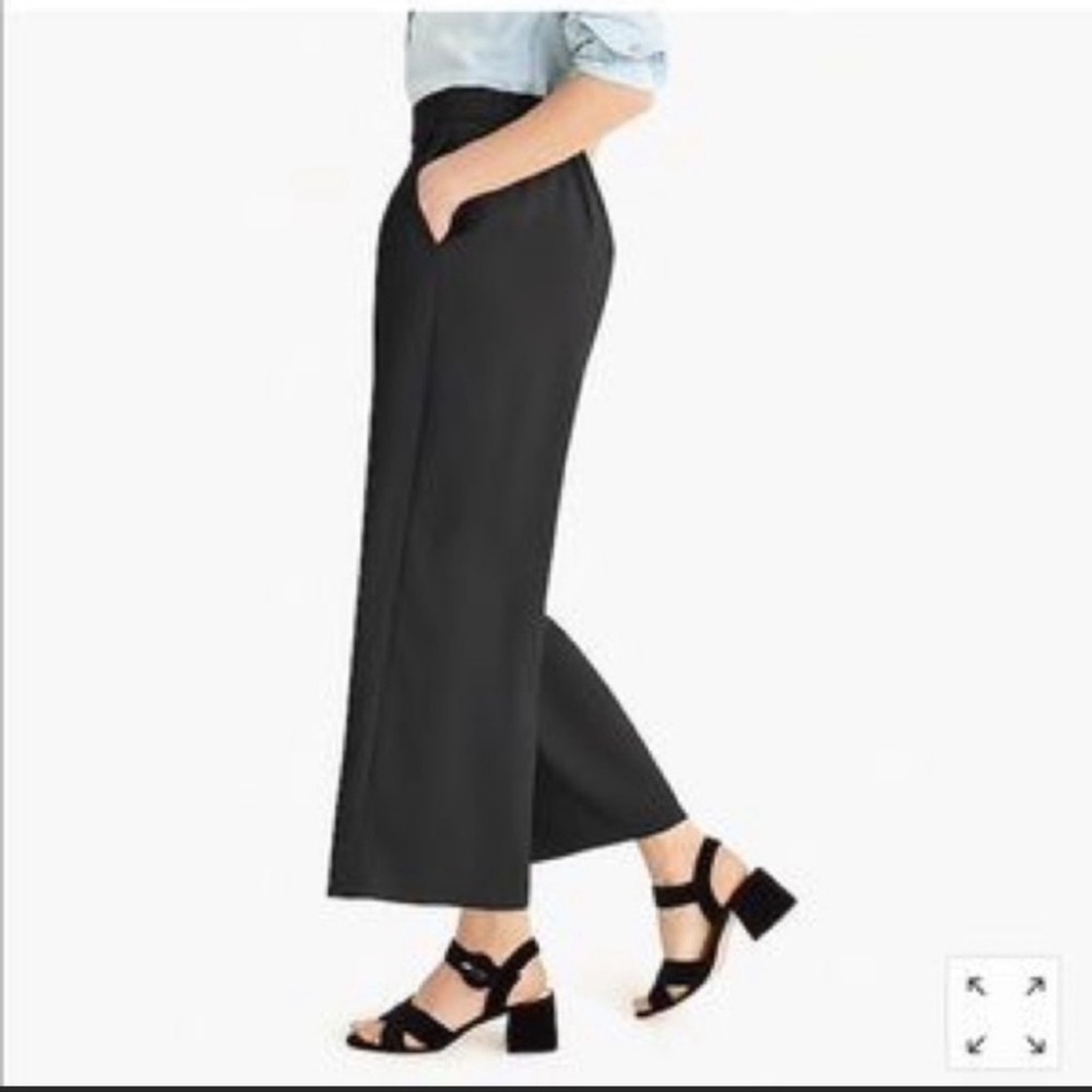 J.Crew Wide-leg Crop Pant in 365 Crepe in Olive Green size 18 NWT - Picture 5 of 10